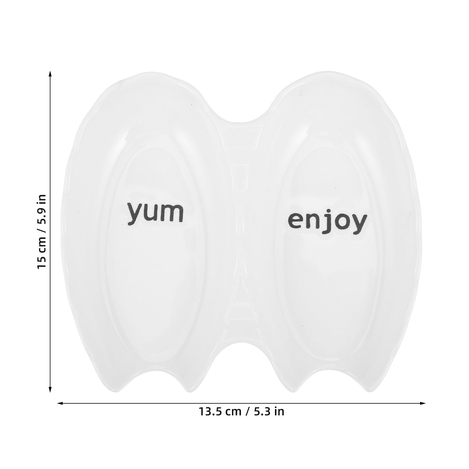 TOYANDONA 4 ceramiczne podstawki pod łyżki z 2 otworami do blatu kuchennego
