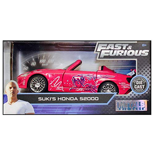 Jada Toys Model Compatible con Suki S Honda S2000 Fast & Furious Pink Graphic 1:32 DIECAST JADA97610