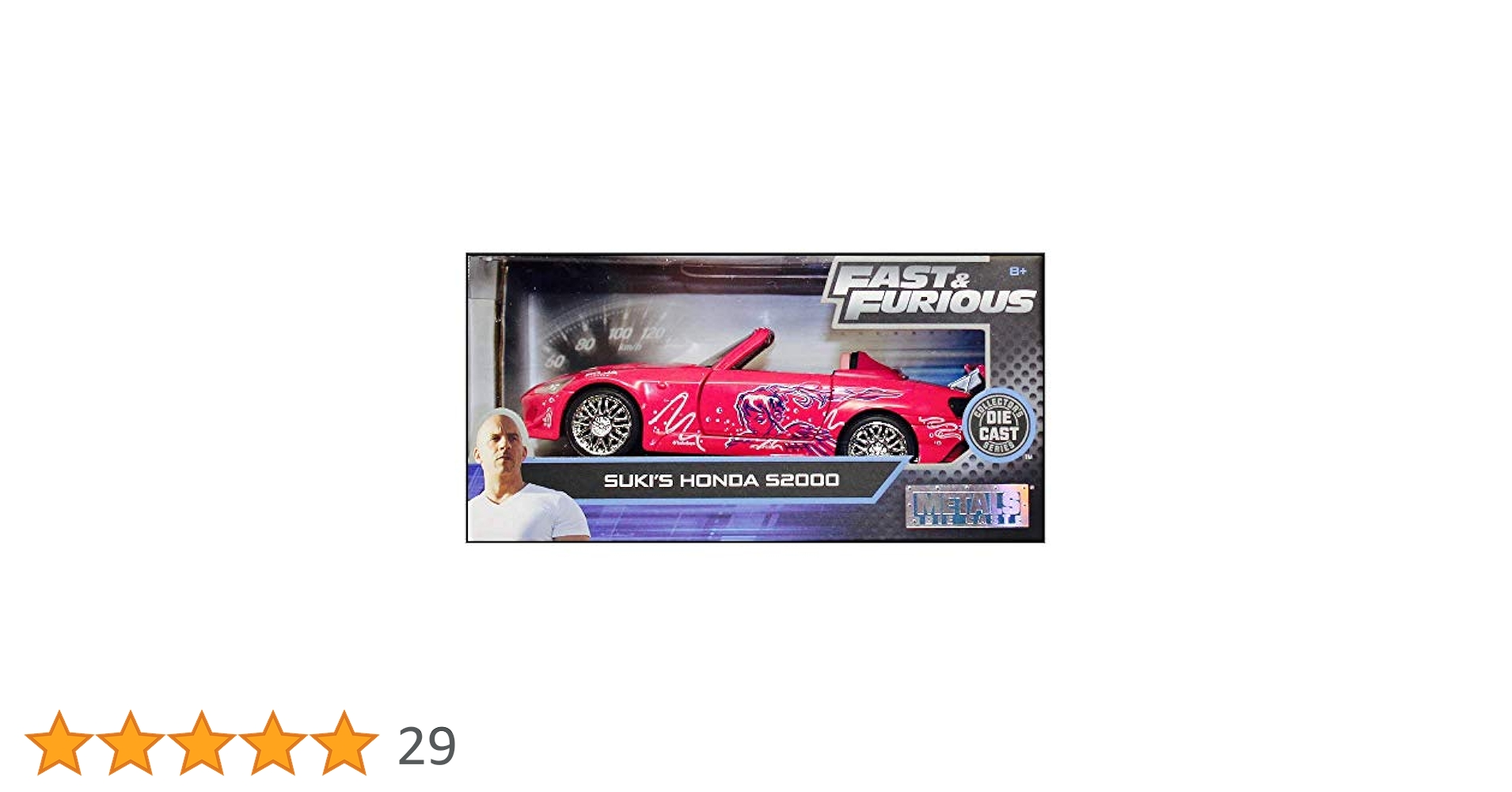 (未使用･未開封品)　1:24 FAST &amp; FURIOUS DIECAST MINICAR SUKI&#39;S HONDA S2000 wyeba8q 1/24 