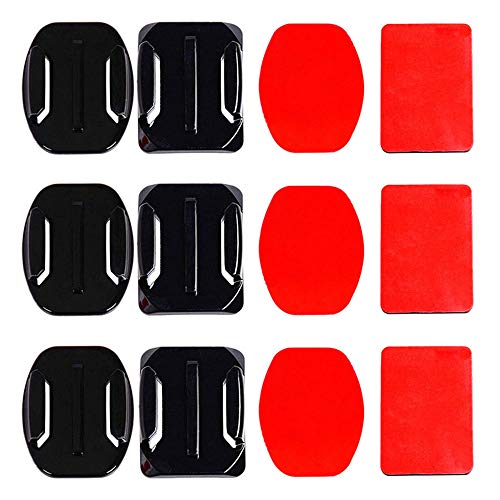 Base Fixaçao Adesivo 3m - 3 Curvas 3 Planas Acessorio Gopro