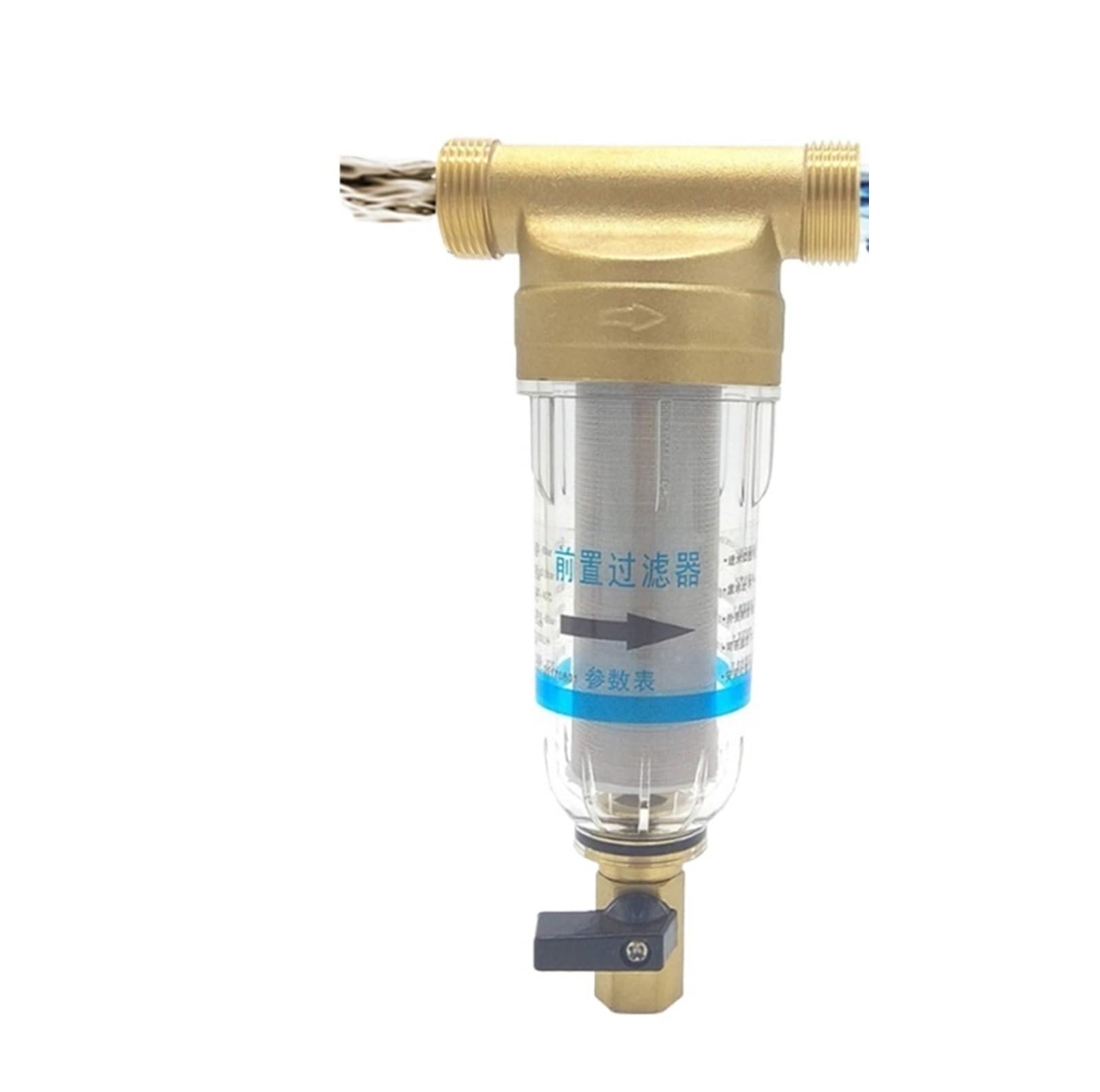 Prefiltro De Agua, Primer Paso Del Purificador De Agua, Prefiltro De Malla De Acero Inoxidable De 40 Micras, Prefiltro For Toda La Casa De 1 Pulgada