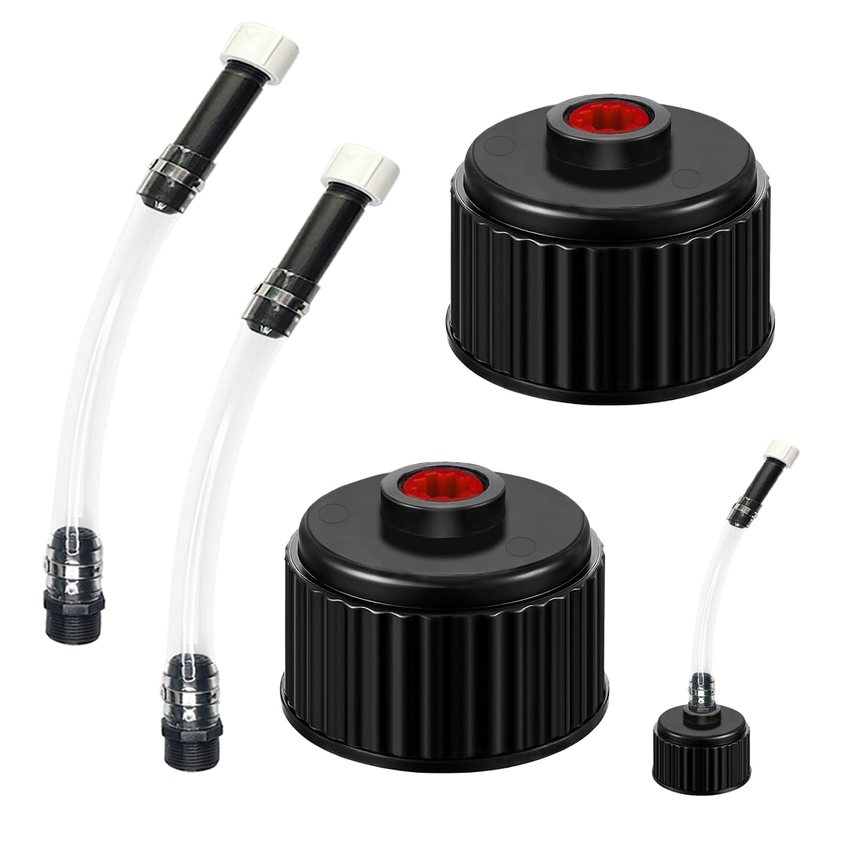 MXOYOXM 4 Pcs Fuel Jug Hose Racing Fuel Jug Replacement Cap