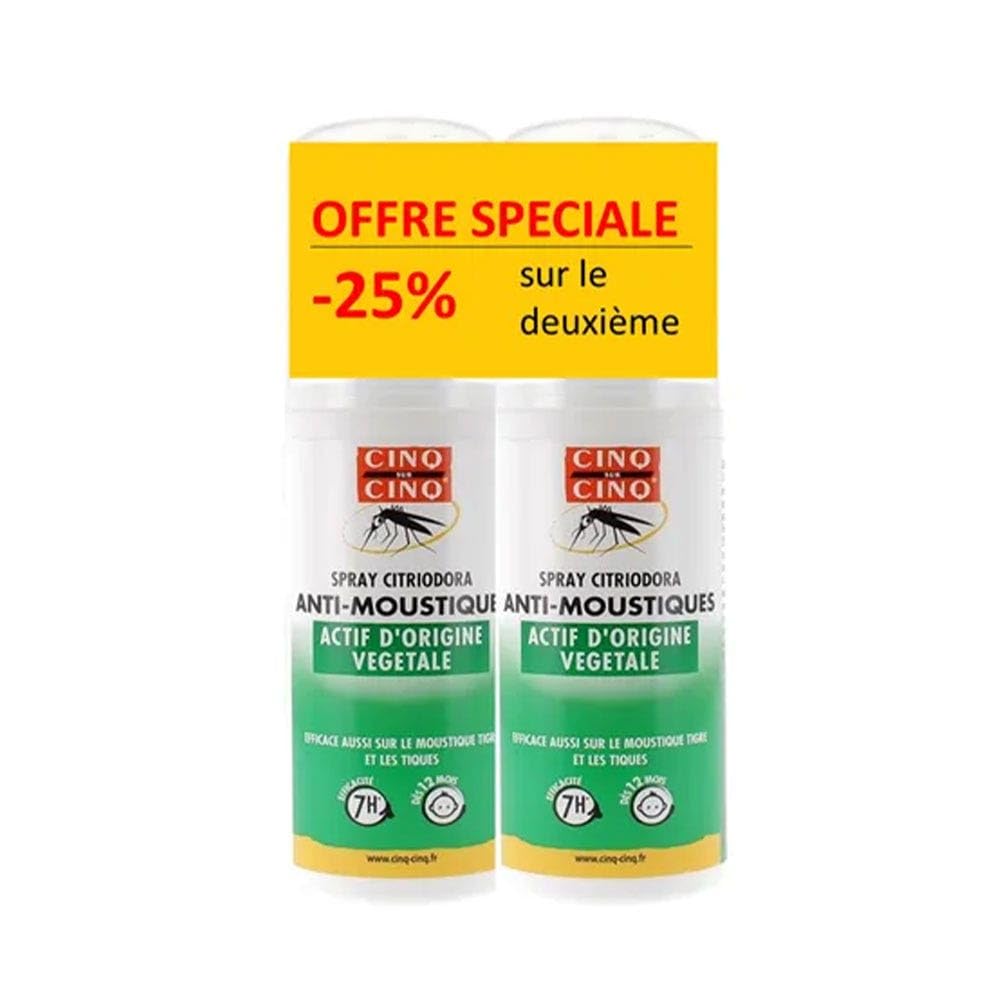 Cinq sur Cinq Citriodora Anti-Mosquitoes Spray 2 x 100ml