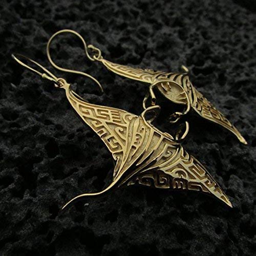 Miniatura 7 de 18K Gold Vermeil Manta Ray Stingray Earrings | Ocean | Beach | Gift | Jewelry | Handmade | Unique