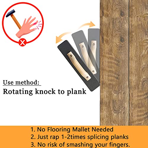 slagblok vinyl, zozen vloergereedschap, 1,2 kg | 39 cm, geen hamer nodig, direct op de vloer kloppen. De montage van houten vloeren kan slechts 1-2 keer worden voltooid. Duurzamer, efficiënter en - Afbeelding 6