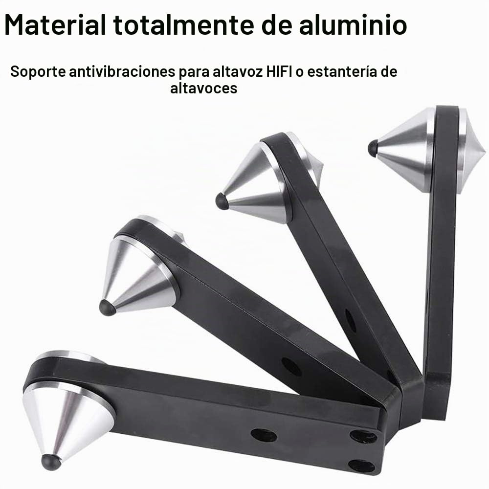 POFET Pies de Altavoz Compacto, 4 Uds. Altavoz de Tipo Combinado, Subwoofer de pie, Soporte de Punta a Prueba de Golpes, Altavoz de Aislamiento, Zapatos con