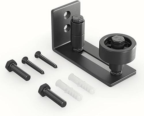 Vista 7 de SMARTSTANDARD - Guía de suelo para puerta corredera de granero para rodillo ajustable inferior - 8 opciones de configuración para bricolaje - Diseño