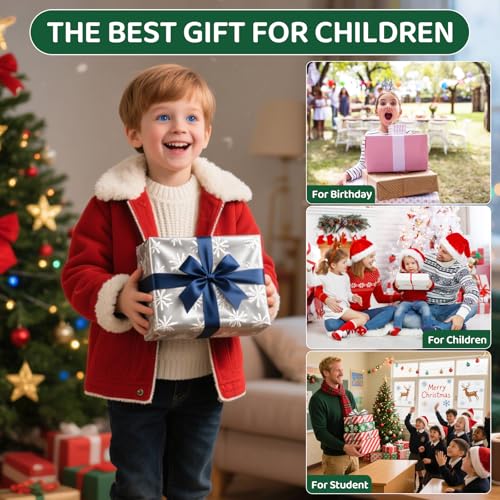 LiYiQ 50 bolígrafos gel negro diseño navideño divertido miniatura 6