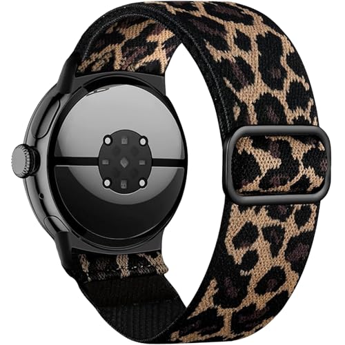 Msksjer Nylon Armband Kompatibel mit Google Pixel Watch 4 3 41mm Armbänder Damen Herren Weiches Elastisch Stoff Verstellbares Sport Dehnbare Ersatzarmband für Google Pixel Watch 2/1