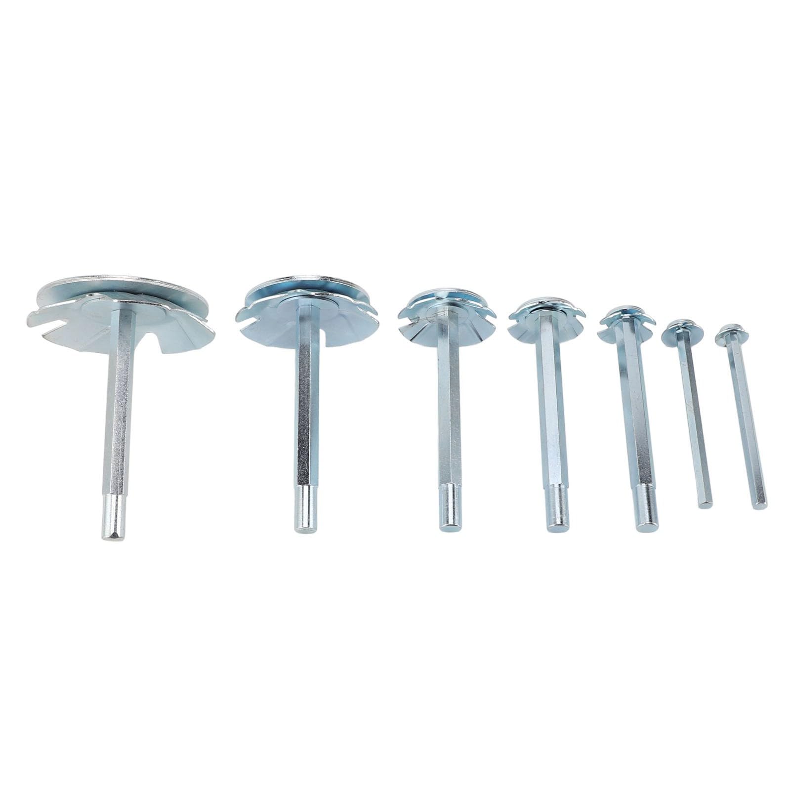 TOOLSGO Multi Size PVC Socket Saver Kit Pipe Reamer Tool Set PVC Pipe Expander High Speed Steel Plumbing Repair Tools for Cutting Pipes (7pcs)