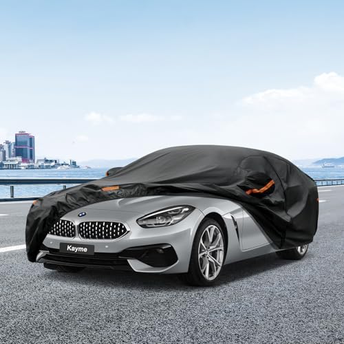 Image of Kayme 7 Layers Car Cover Custom Fit for BMW Z4 E85 E86 E89 G29 Coupe /Roadster /Convertible (2002-2025) Waterproof All Weather for Automobiles, Outdoor Full Cover Rain Sun UV Protection