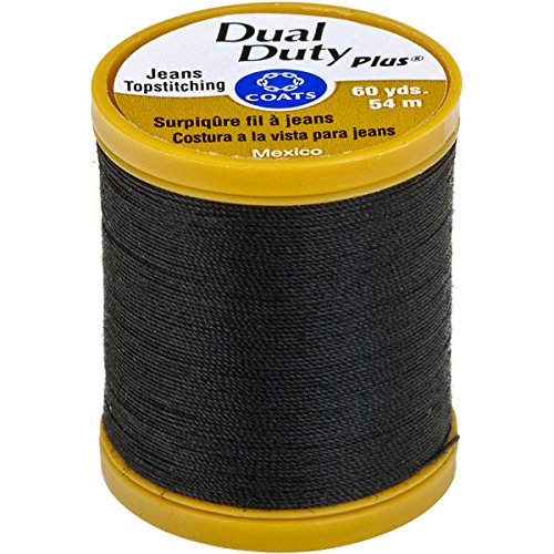 Coats Dual Duty Plus Jean & Topstitching Thread, Black (S977-900)