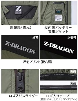 Amazon.co.jp: [ジードラゴン] 半袖 ブルゾン (ファンなし) 74260 自重