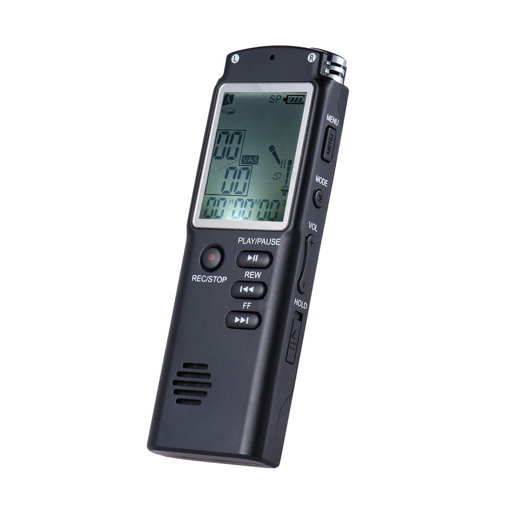 SKEIDO 8GB 1536Kbps Audio Voice Recorder MP3 Music Player Dictaphone Voice Activate(VAR) A-B Repeating Telephone Conversation Recording