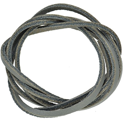 Preisvergleich Produktbild TSL Leder Schnürsenkel - Grau