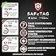 SafeTag Mag 4G – Wiederaufladbarer Magnetischer 4G LTE GPS-Tracker, Auto, Van, Motorrad, Wohnwagen usw. 34–195 Länder, 90 Tage Standby, Echtzeit-Tracking und Benachrichtigungen, 7 Tage kostenlose