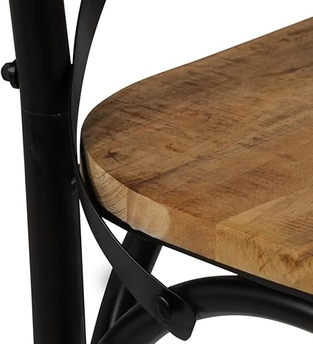 Miniatura 8 de Sillas cruzadas, taburetes de restaurante, sillas de comedor adecuadas para comidas diarias o eventos especiales como reuniones, bodas, 2 piezas,