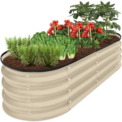 Best Choice Products 4x2x1ft Outdoor Metal Raised Garden Bed