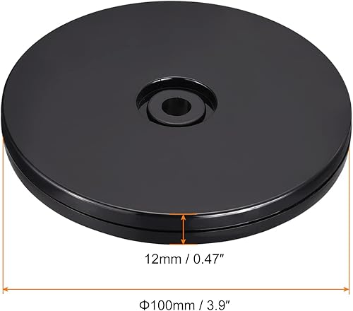 Miniatura 2 de MECCANIXITY Soporte giratorio de 4 pulgadas con rodamientos de bolas de acero, base giratoria Lazy Susan para gabinetes de esquina de cocina, color