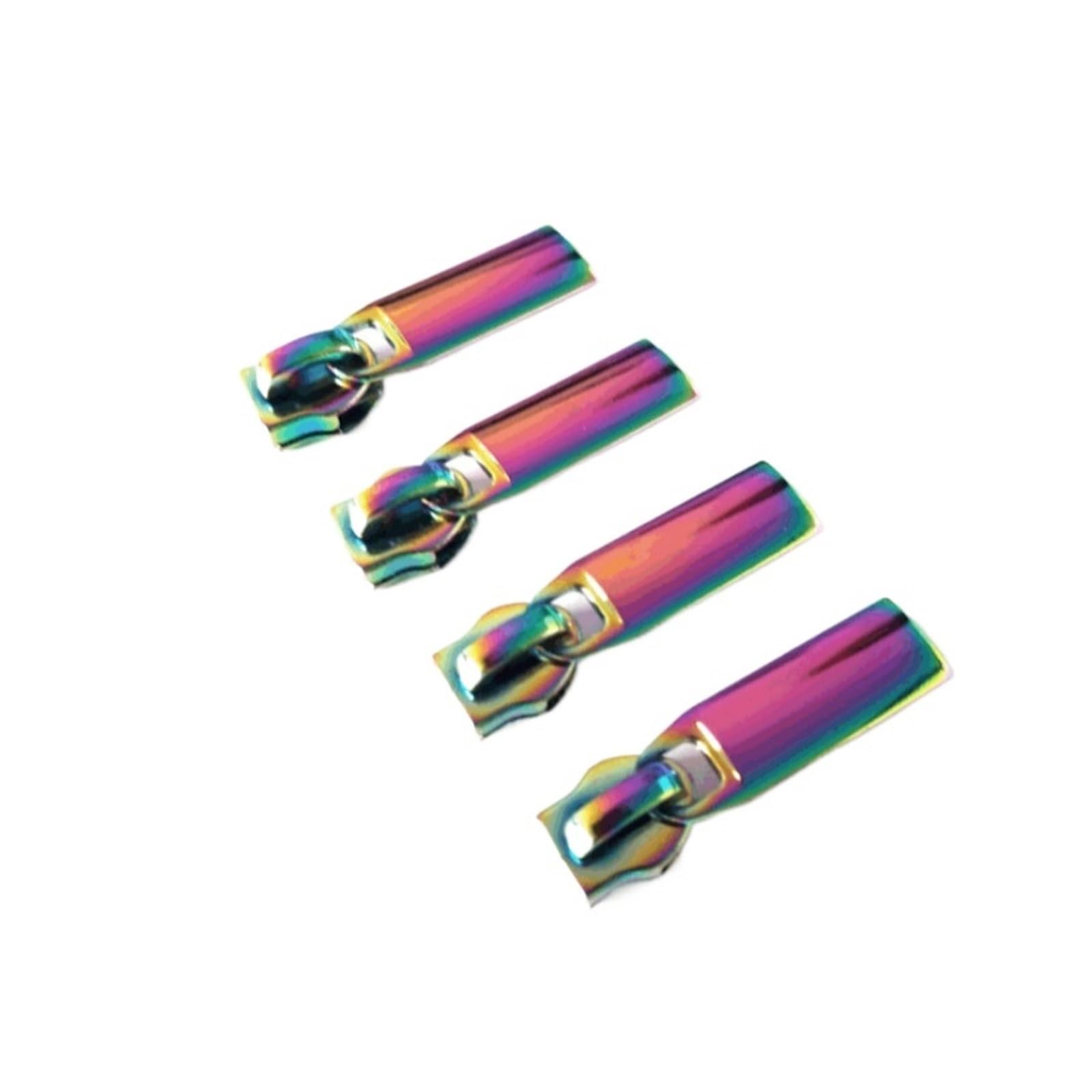 Tiradores de cremallera, 3 piezas 5# Arcoíris Cremallera Nylon Deslizador Tirador Cabezales Deslizadores de Cremallera
