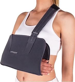 WEHR Arm Sling with Adjustable Hook and Loop Closure â€“ Comfortable Shoulder Brace for Dislocation, Subluxation, Sub-Acromial Decompression, Rotator Cuff Strains â€“ Breathable Terry Cloth Fabric (Large)