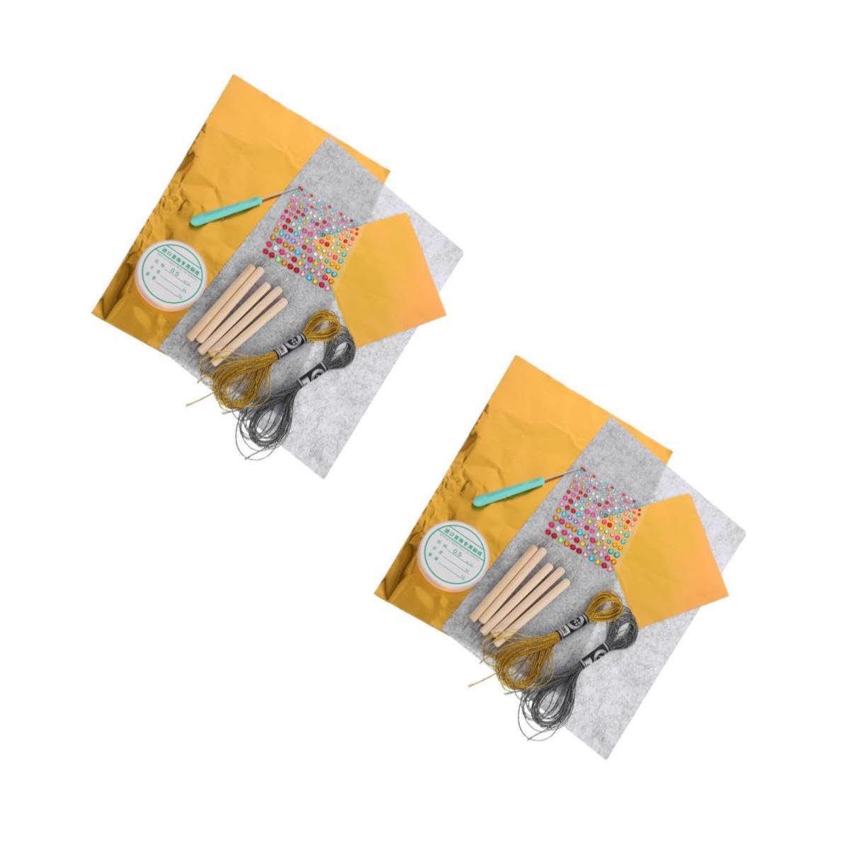 2 Set Lamina Dorata per Arti e Decorazioni Natalizie, 70 Micron