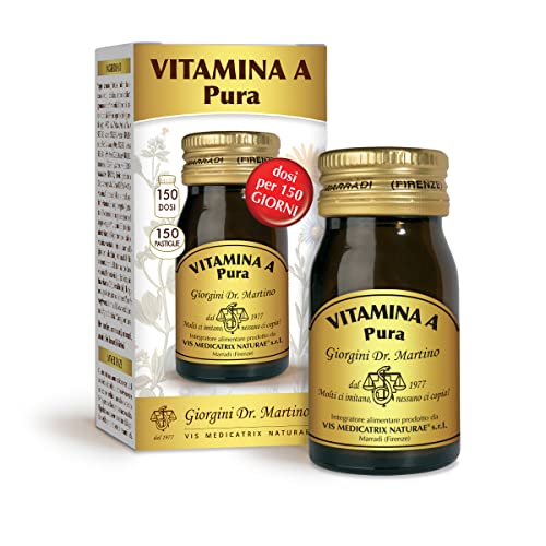 VITAMINA A Pura 30 g - pastiglie, Dr. Giorgini Integratori Alimentari