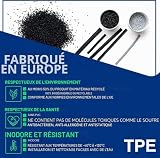 ELMASLINE Lot de tapis de sol en caoutchouc 3D pour Renault ZOE à partir de 2019 à 2023, bord haut, accessoires, tapis de sol - 8