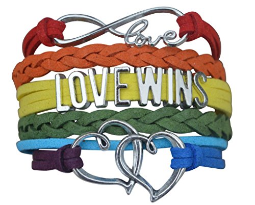 LGBT Bracelet, Love Wins Bracelet- Lesbian Pride Jewelry, Rainbow Pride Bracelet & Perfect Lesbian Gifts