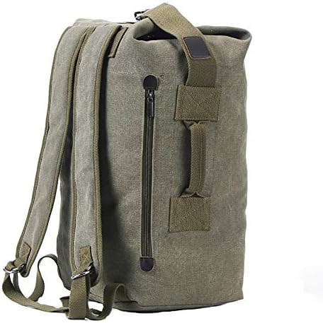 Military Duffel Bag Top Load Double Strap Canvas Backpack Army Travel