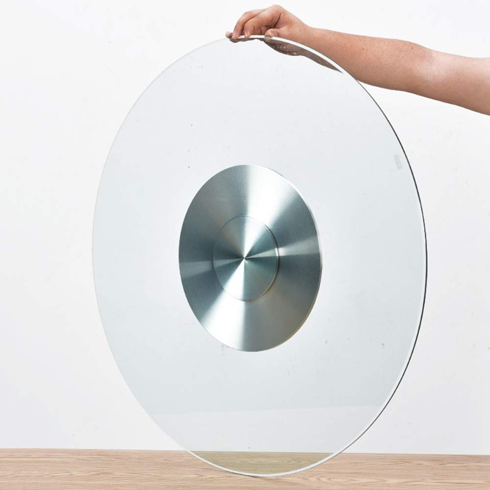 Plateau rotatif Lazy Susan en verre pour grands repas de famille