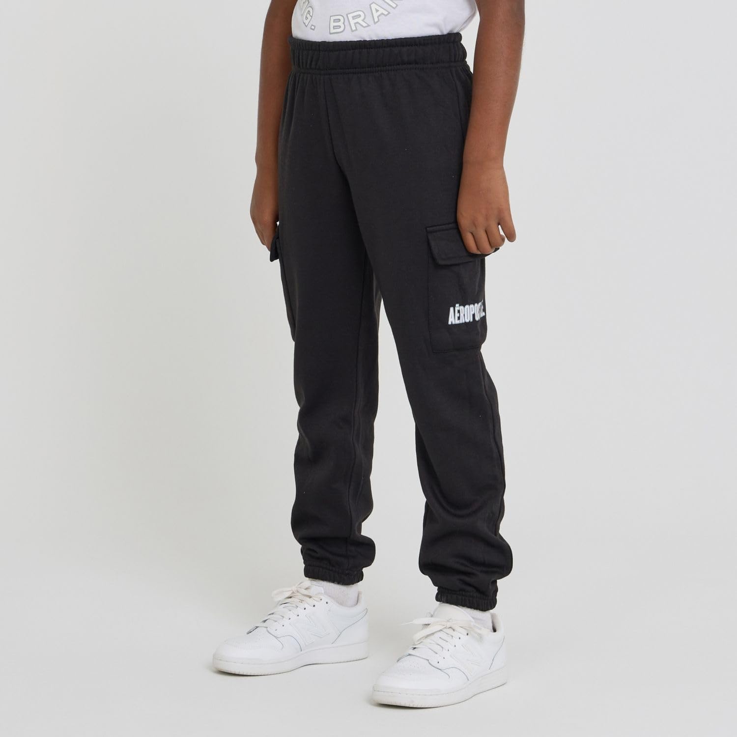 AEROPOSTALE Boys 3 Piece Outfit Set - Fleece Pullover Hoodie, Cargo Sweatpants, T-Shirt, Boys Activewear Set, Sizes 4-12 - Image 6