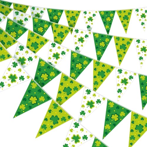 HESTYA 5 Pcs 49ft St. Patrick's Day Banner Luck...