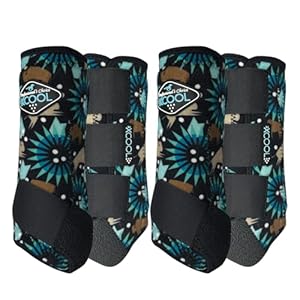 Professional’s Choice 2XCOOL Sports Medicine Horse Boots | Protective & Breathable Design for Ultimate Comfort, Durability & Cooling in Active Horses | 4 Pack