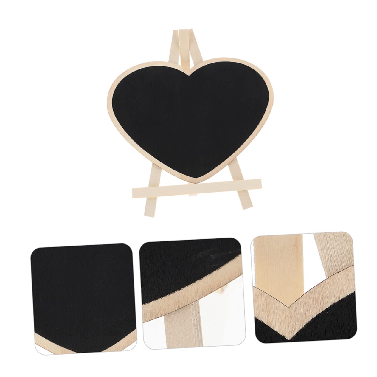 STOBOK 8stücke Herzförmige Kreidetafeln Mit Stand Kleine Wiederverwendbare Nachrichtentafeln Für Hochzeiten Partys Und Kreative Zeichnungen