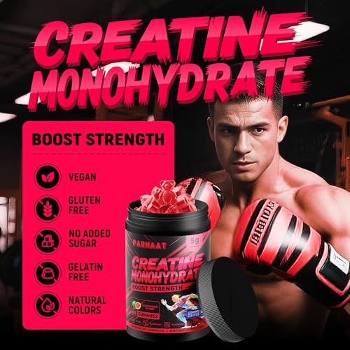 Image of NSF Certified Creatine Gummy - Creatine Monohydrate Gummies 5g for Men & Women - Boost Focus,Strength, and Endurance, Vegan, Gluten-Free, Non-GMO, 2.5 Gram Creatine per Gummy ( Watermelon 90 ct)