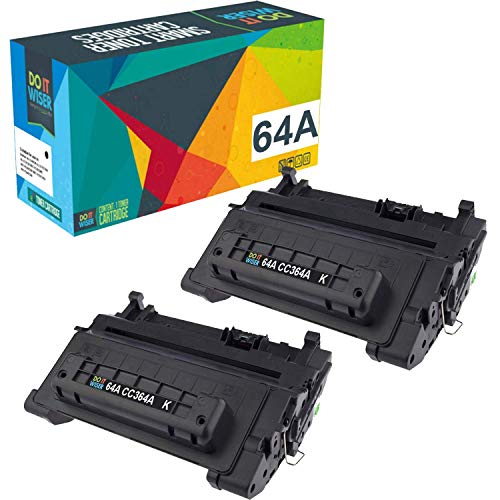 Super Sale 🛒 Do it Wiser Compatible Printer Toner Cartridge Replacement for HP 64A CC364A for HP Laserjet P4014 P4014N P4015N P4015 P4015X P4015DN P4515 P4515N P4515X (Black, 2-Pack)