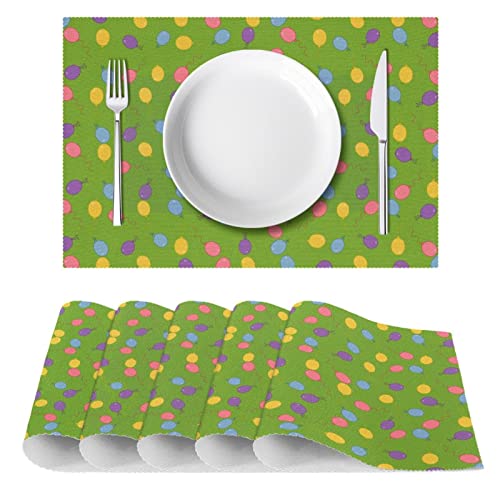 Sets de table ballons colorés : protégez votre table des plats chauds