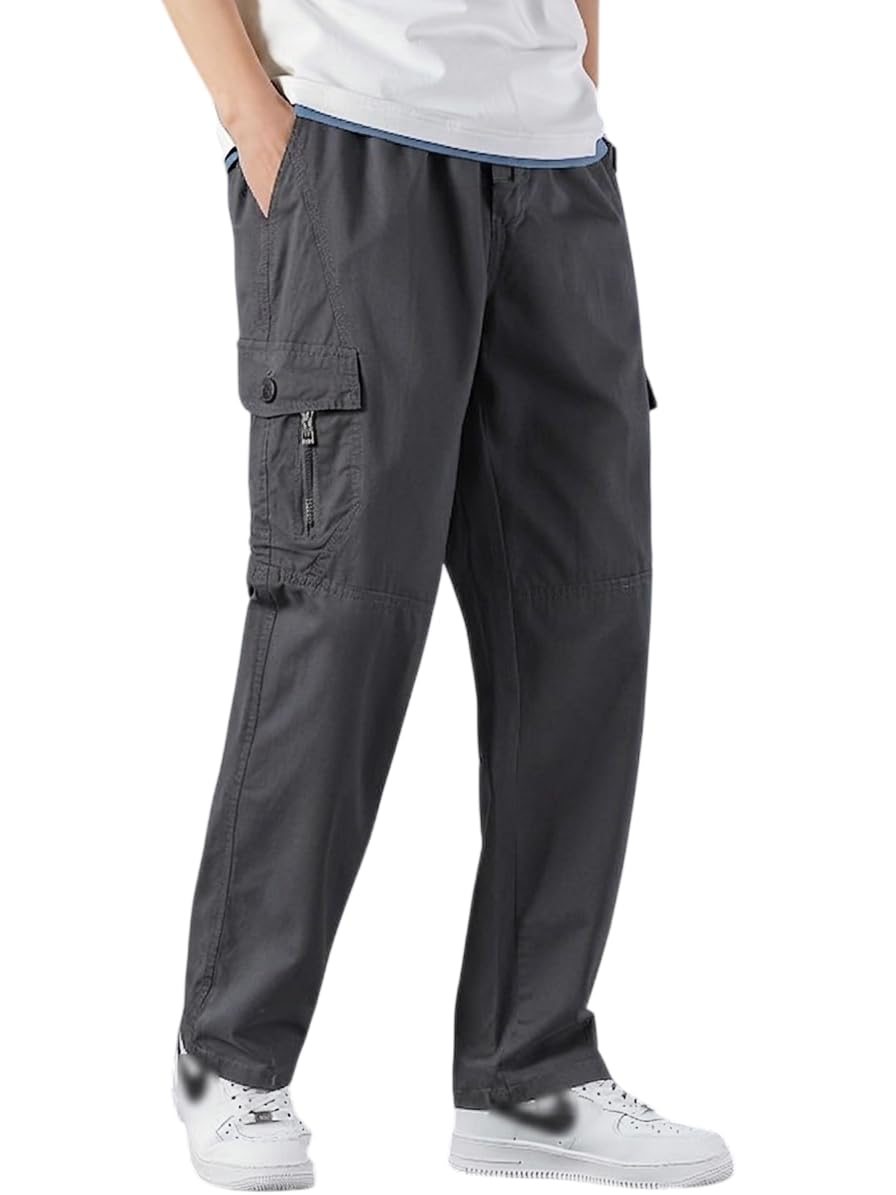 samfor Cargo Pant for Men - Cotton Cargo for man, Multi-Pocket Design for Outdoor, Work Wear & Casual Trouser for Men-picture-14
