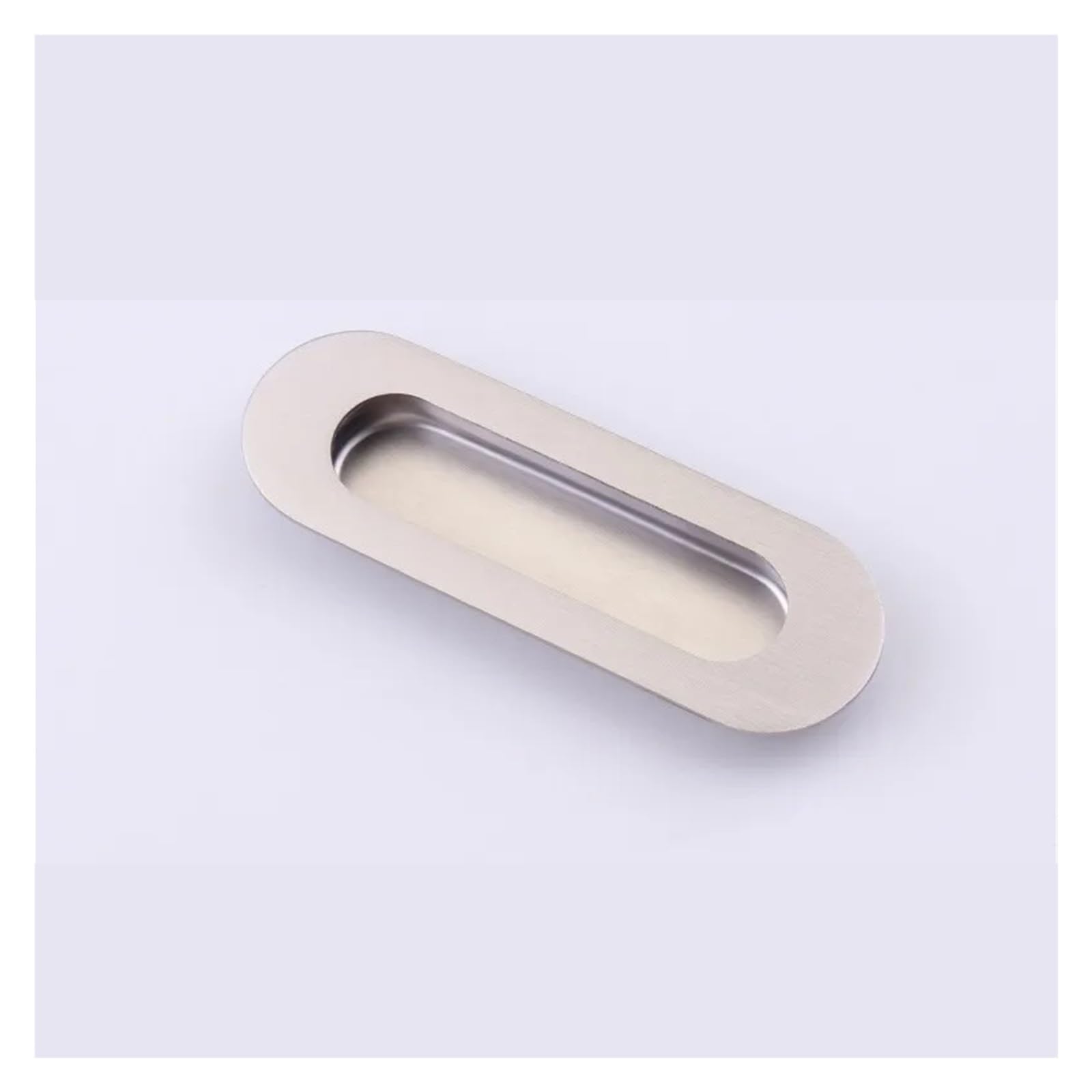 Mohuied Steel A 120Mm Recessed Handle Oval-Shaped Concealed Recessed Handle For Furniture Kitchen Cabinet Drawer Knobs Cupboard Invisible Sliding(Steel A 120Mm)