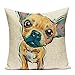 45×45 cm jamnik pies poszewka na poduszkę dekoracja domu mops buldog poszewka na poduszkę buldog poszewki na poduszki poduszka dekoracyjna-1
