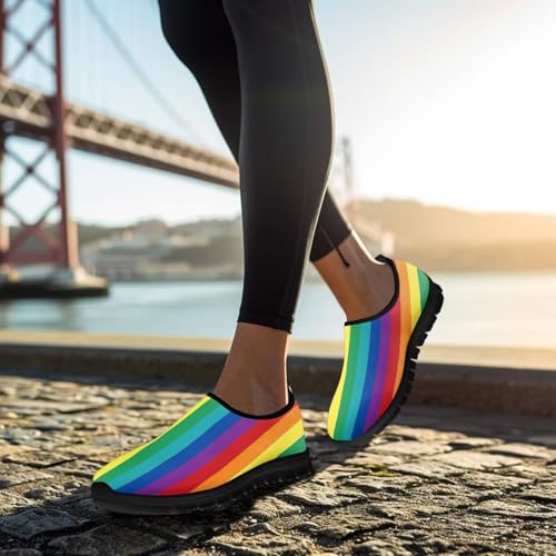 Image of Women's Loafers Slip On Slip Shoe Casual Walking Shoes Non Slip Work Shoes Mesh Athletic Sneakers