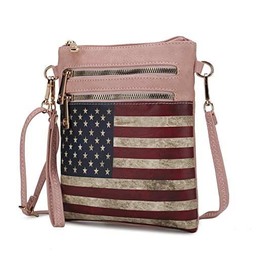 Image of MKFCollection Women's Chocolate Crossbody Handbag