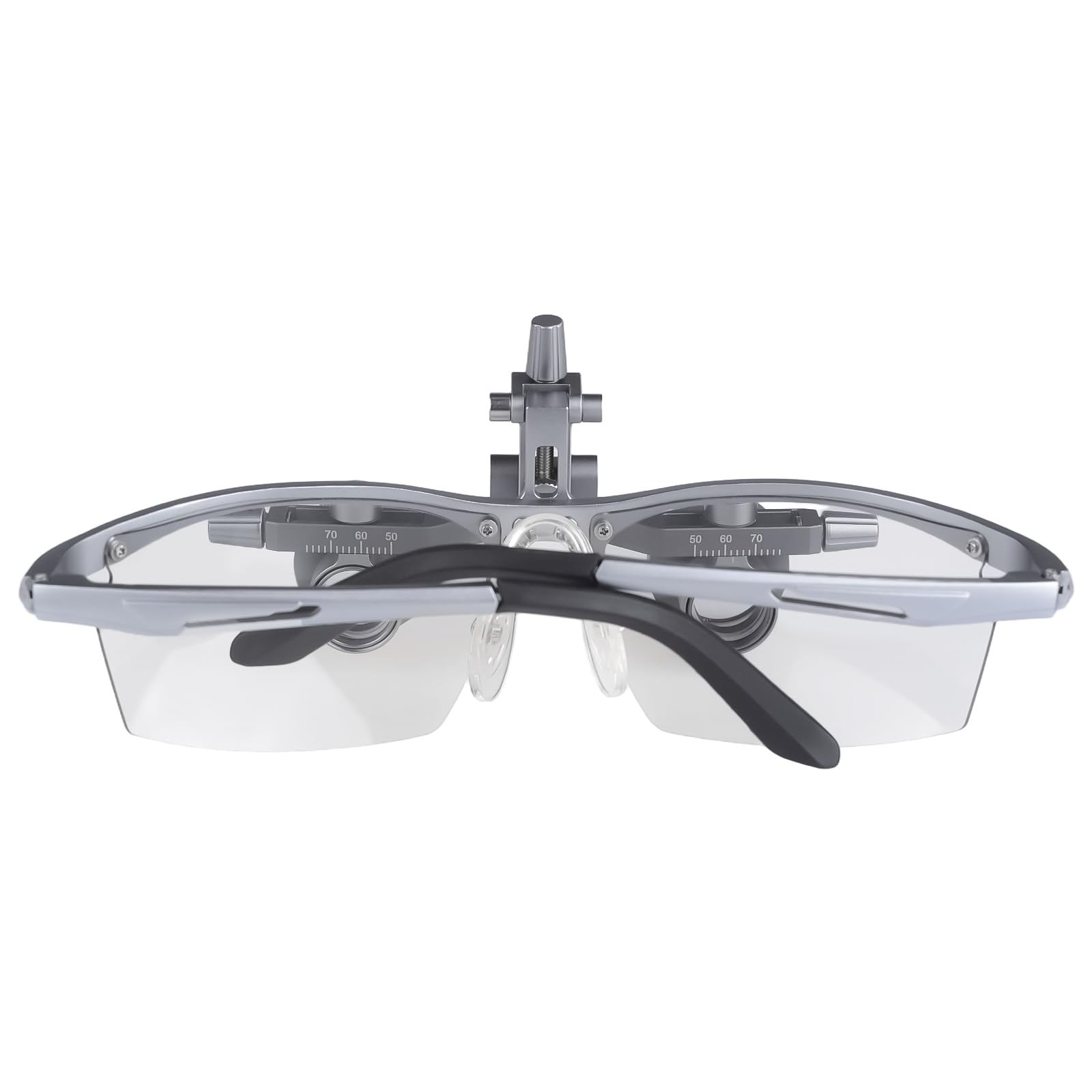 Lupas prismáticas ajustables con cuerpo de aluminio, distancia de trabajo de 450 mm (2,5 x)