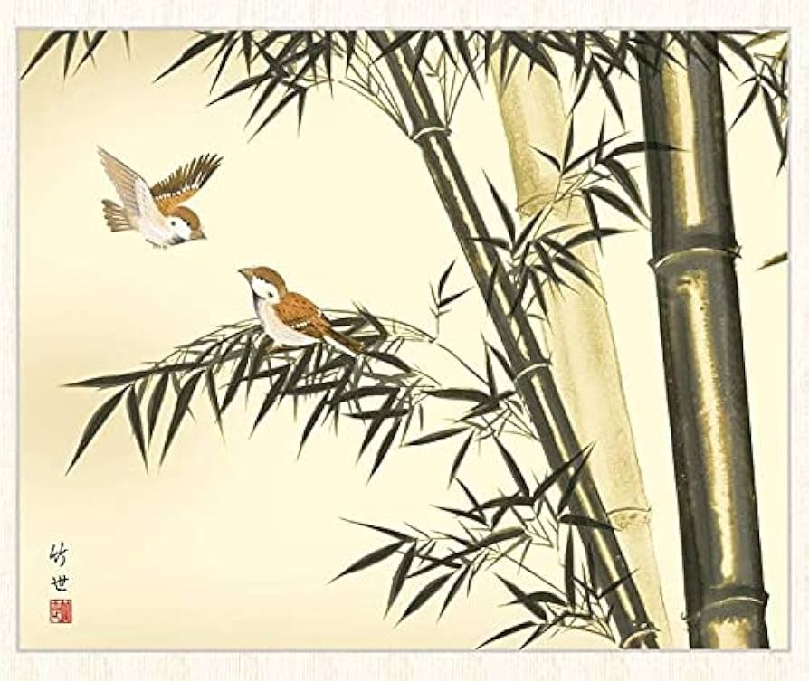 須田珙中　掛軸　紫陽花　花鳥画　箱なし　(明治から昭和の戦争時代作品)日本画 Oops!