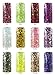 TONES Acrylic Nail Powder Collection – Smooth Formula for French Tips, Durable Designs & Flawless Blending Control – 12 Energetic Shades (Funky Lights)