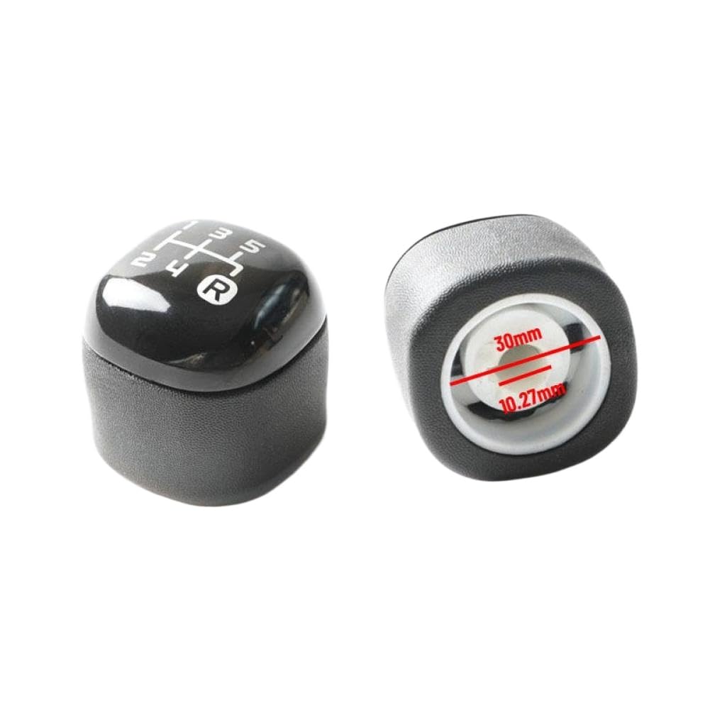 Zvzpcgtvk Onecolor Gear Shift Knob 5Speed Black Plastic Compatible With Panda From 2012