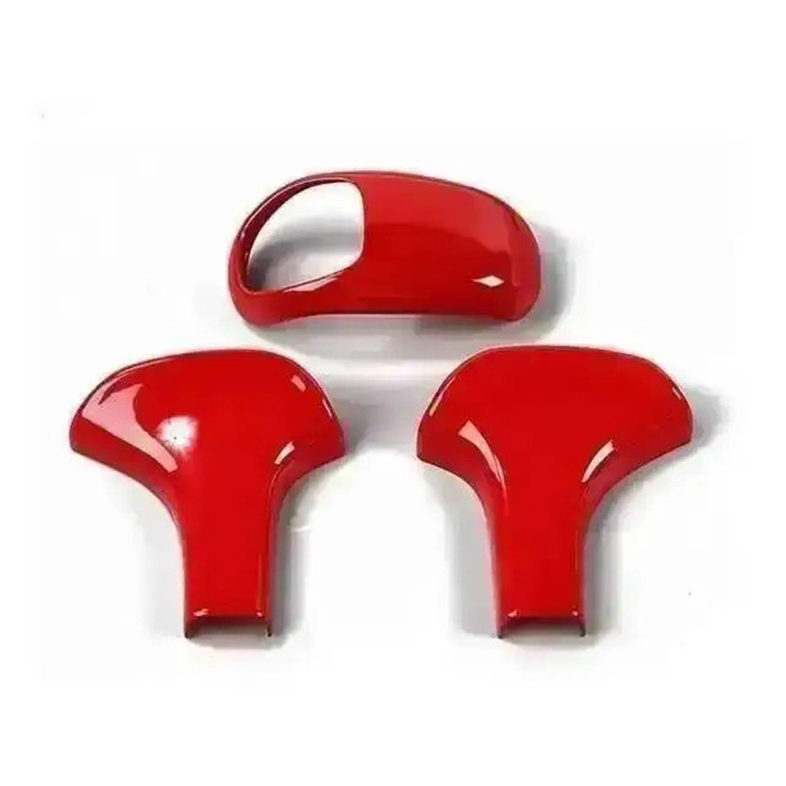 DWTNMEX Gear Shift Knob for Dodge for Charger for Durango 2012 2013 2014 Car Gear Shift Knob Lever Head Decoration Cover(Red 3 pcs)