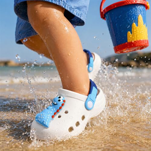 Image of Toddler Little Kids Clogs Slippers Sandals, Non-Slip Girls Boys Clogs Slide Lightweight Garden Shoes Slip-on Beach Pool Shower Slippers