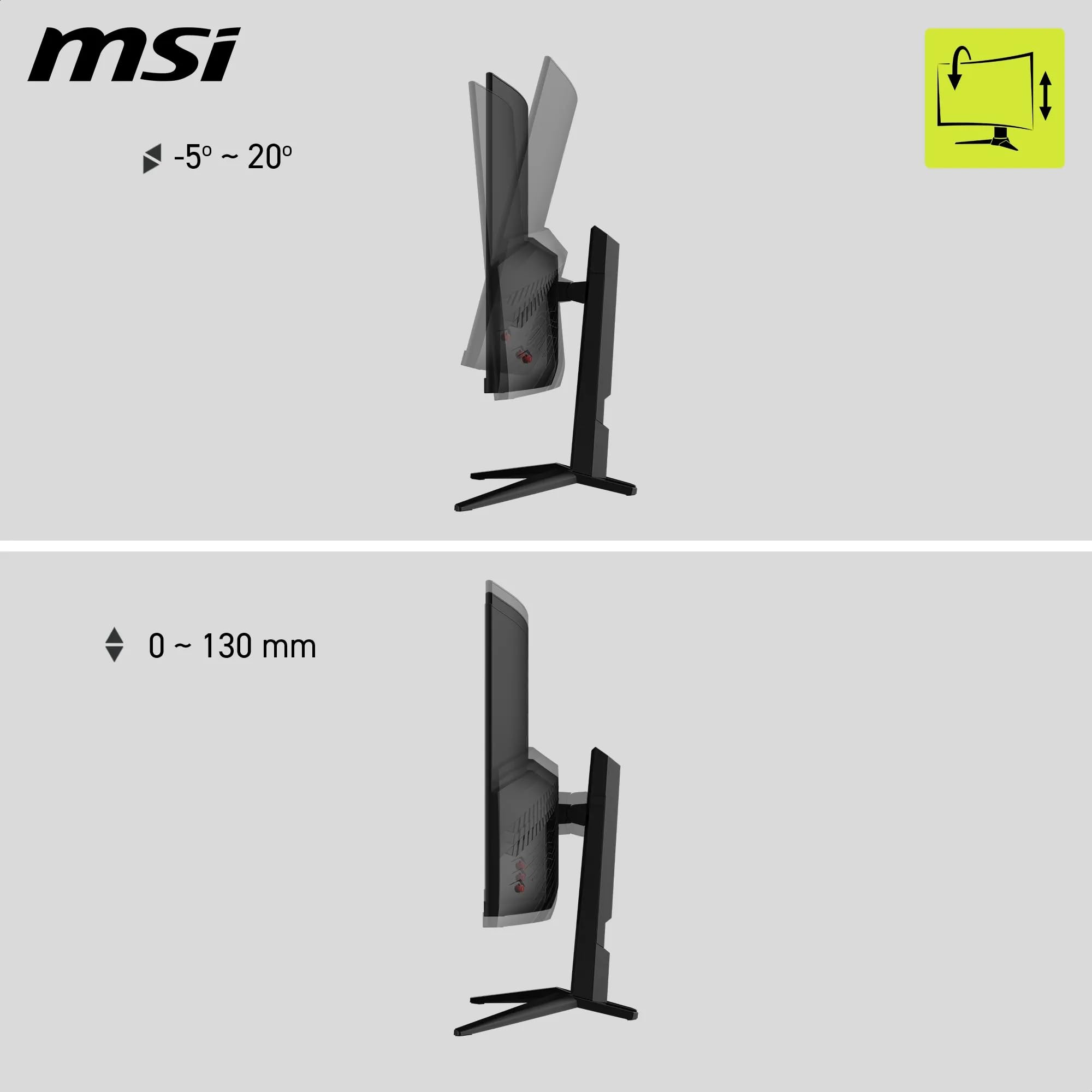 MSI MAG 321CUPDF Monitor Curvo Gaming 32" UHD - Pannello Rapid VA 1500R 3840 x 2160, Modalità Doppia / 0,5ms (GtG, Min.), Adaptive Sync - DP 1.4a, HDMI 2.1 CEC, USB Type-C (DP alternativo con 15W PD)